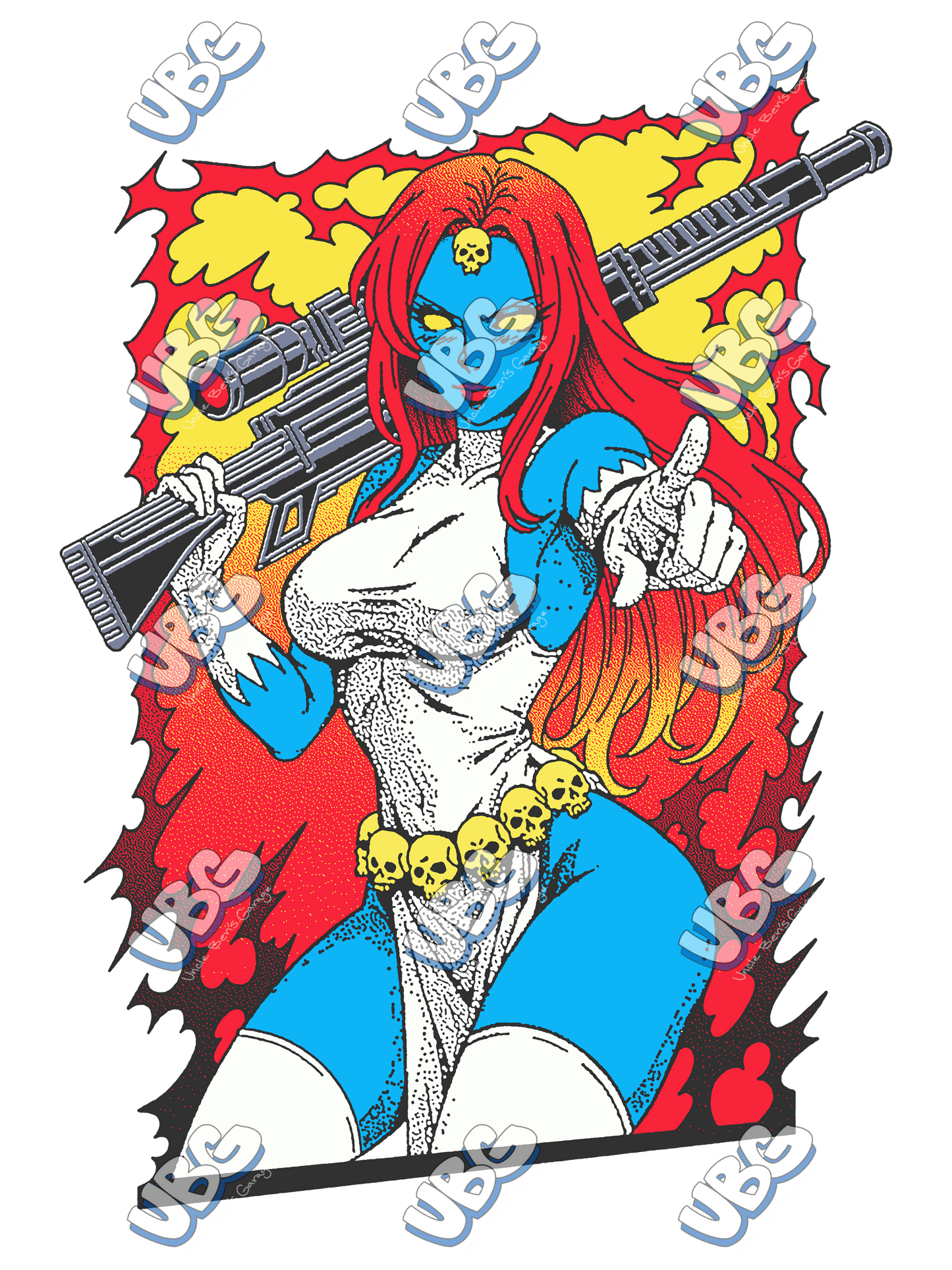 Raven (Flame) Sticker